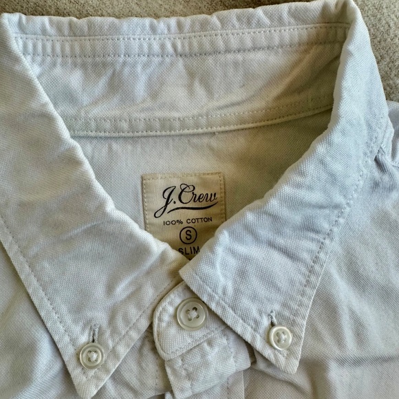 J. Crew Oxford cloth button-down shirt in white, size S slim - Picture 2 of 5